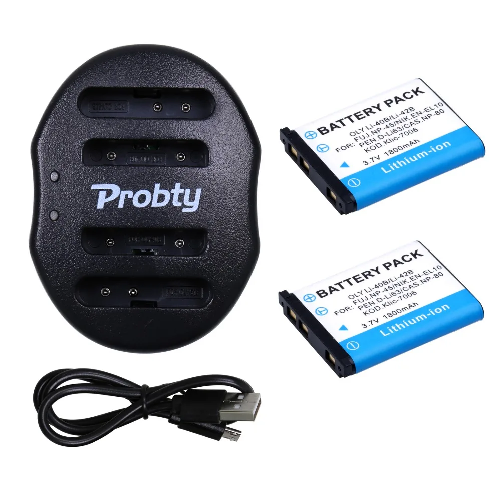 2pcs Li-40B LI-42B LI 40B 42B LI40B Batteries + USB Dual Charger for OLYMPUS Camera FE160 FE190 FE210 FE220 FE230 FE240 FE250 |