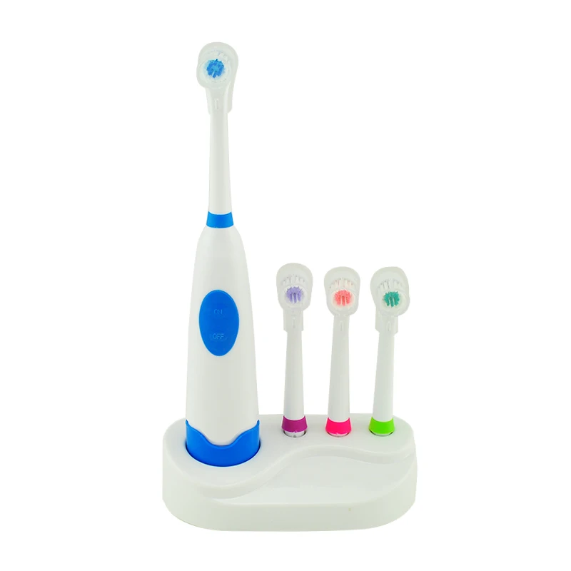 

1 Set New Design Battery Operated Electric Toothbrush Waterproof Dental Care Revolving Toothbrush Heads + 3 Nozzles Oral Hygiene