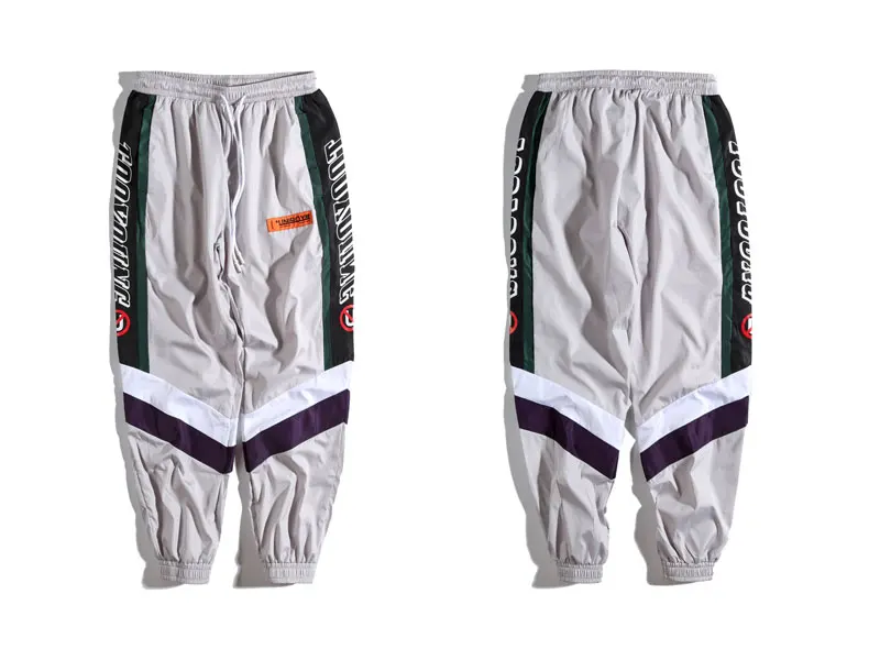 Patchwork Joggers Harem Pants 1
