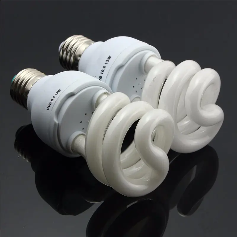 

Ultraviolet Lamp Bulb E27 5.0 10.0 UVB 13W Pet Reptile Light Glow Lamp Daylight Bulb Heat Emitter for Tortoise Fish Amphibians
