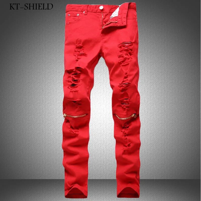 Aliexpress.com : Buy Men Skinny Jeans Brand Fashion Red Denim Aliexpress.com : Buy men skinny jeans brand fashion red denim Colorful trousers casual man harem pants hip hop ripped Vaqueros cotton pants hombre from ... - Aliexpress.com : Buy Men Skinny Jeans Brand Fashion Red Denim
