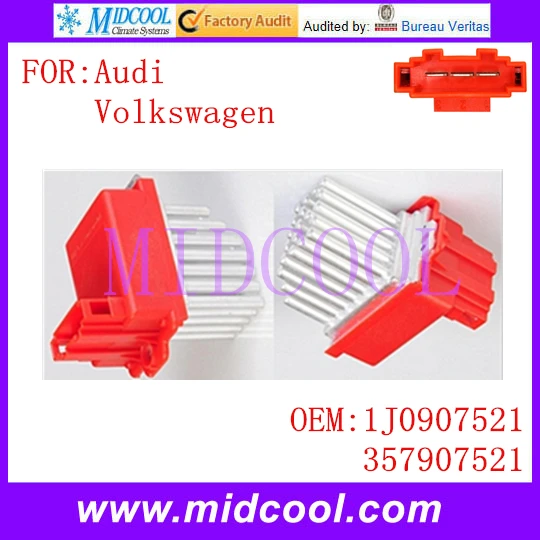 Новые/C Нагреватель Мотора Вентилятора Регулятор Резистор использование OE НЕТ. 1J0907521, 357907521 для Audi VW Volkswagen
