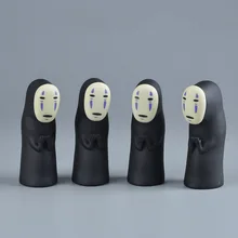 Studio Ghibli de vinilo de Spirited Away No Face para hombre, figura de acción Miyazaki Hayao Anime Kaonashi, modelo 8 cm, muñeca decorativa, juguetes para niños