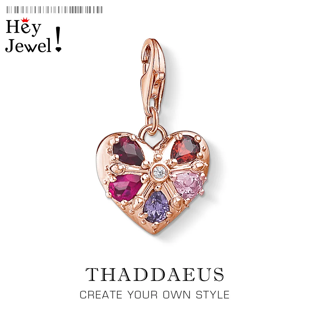 

Royal Heart Pendant Charm For Women 925 Sterling Silver Romantic Everlasting Love Affinity Fashion Jewelry Fit Bracelet Necklace