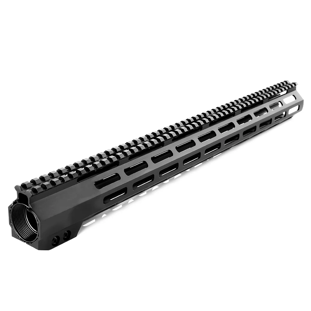 1" тактический M-Lok свободный поплавок Handguard Пикатинни кронштейн со стальной бочковой гайкой подходит. 223/5. 56 AR15