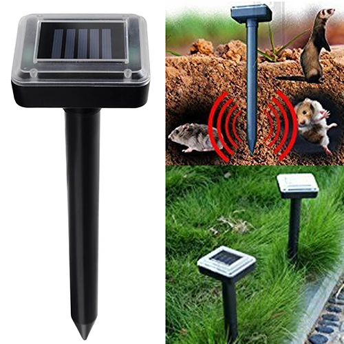 

Solar Power Ultrasonic Mole Snake Bird Mosquito Mouse Ultrasonic Pest Repeller Control Garden Yard Outdoor Garden Mole Repellent