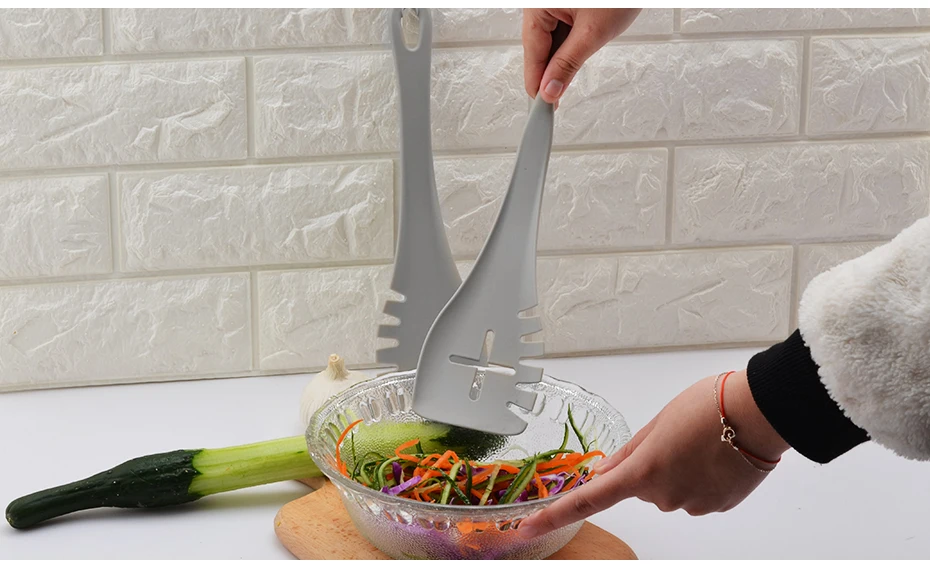 Goodfeer нейлоновые съемные кухонные щипцы висячая салатная сервировочная ложка многофункциональная лопатка с прорезями кулинарная лопатка кухонная утварь