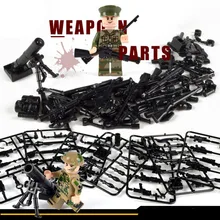 

LegoINGlys Military Swat Team Guns Weapon Pack Building Blocks City Police Soldiers Figure WW2 Military Army Builder Series Toys