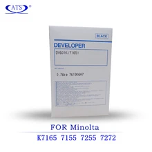 DV601 черный разработчик порошок для Konica Minolta K 7165 7155 7255 7272 BH 500 601 750 K7165 K7155 K7255 K7272 BH500 BH601 BH750