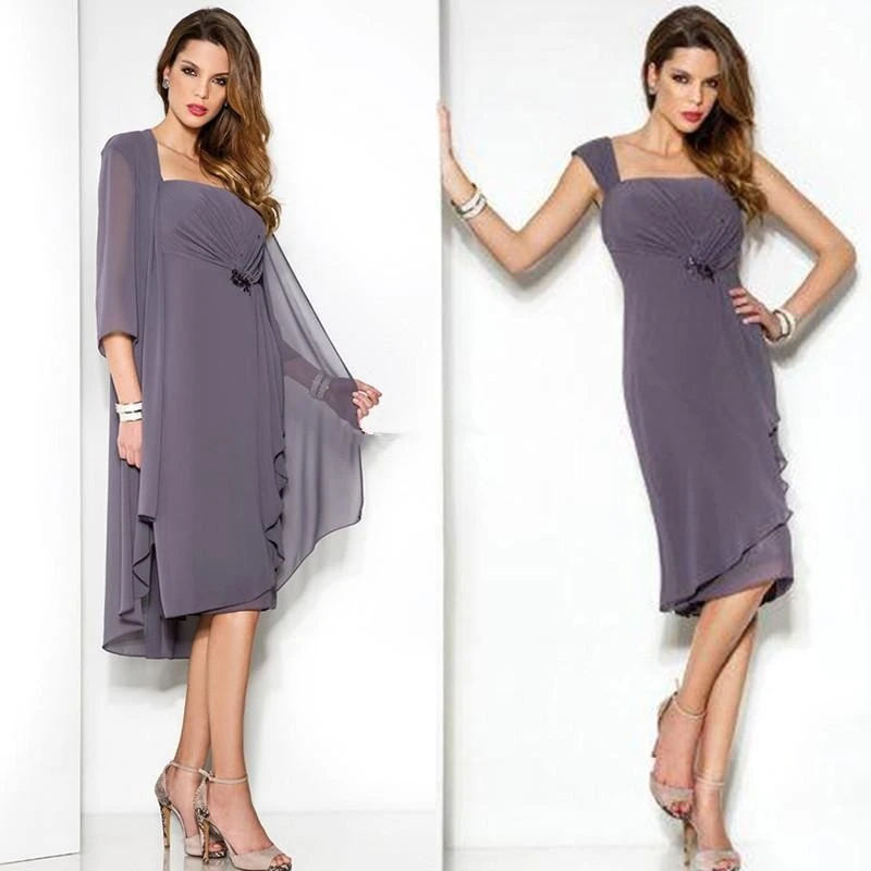 mother of the bride chiffon dresses with jackets