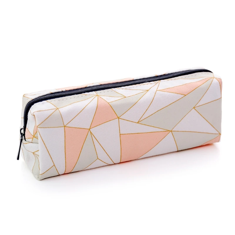 

Starry Sky Canvas Pencil Case Geometry Storage Pen Bag Makeup Pouch Stationery