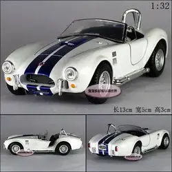 Кэндис Го! Новое поступление очень крутой 1:32 Ford сплава Модель автомобиля 1965 Shelby Cobra игрушечный автомобиль белый/желтый/красный 1 шт