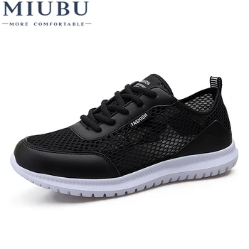 

MIUBU Low Price Mens Breathable High Quality Casual Shoes Faux Mesh Casual Shoes Slip On Men Fashion Flats Loafer Dropshipping