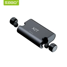 2017 Sago bluetooth earphone X2T earbuds mini true wireless earphone with charger box Bluetooth 4.2 headphone for iphone android
