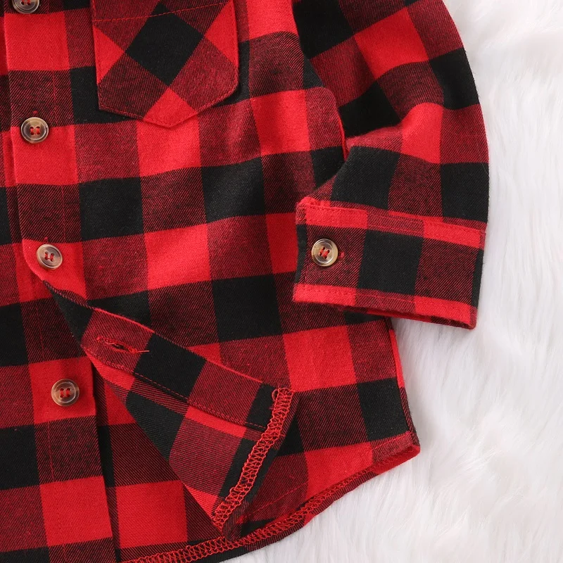 Boys Long Sleeve Shirts Girls Long Sleeve Shirts Boys Short Sleeve Shirts Spring Summet Plaids Checks Blouse Baby Kids Boys Girls Long Sleeve Striped Shirt Clothes Outfit