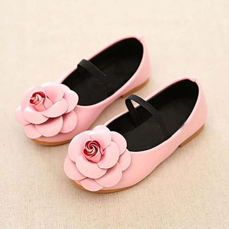 Новинка года; весенние туфли для девочек с цветочным принтом; Детские тонкие туфли на плоской подошве; Цвет черный, красный, розовый; детские туфли принцессы из искусственной кожи для девочек; CSH125