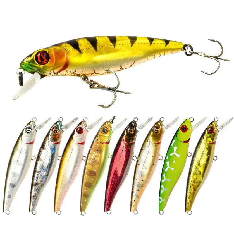 

Hot 9g/8.5cm Lifelike Crankbait Long Big Tongue Minnow Fishing Lure Bass Treble Hooks Swim Hard Lure Baits Wobbler