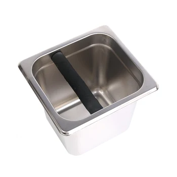 

Stainless Steel Coffee Bucket Espresso Grounds Residue Knock Box Container GN pan Kitchen Coffee Filters Tools