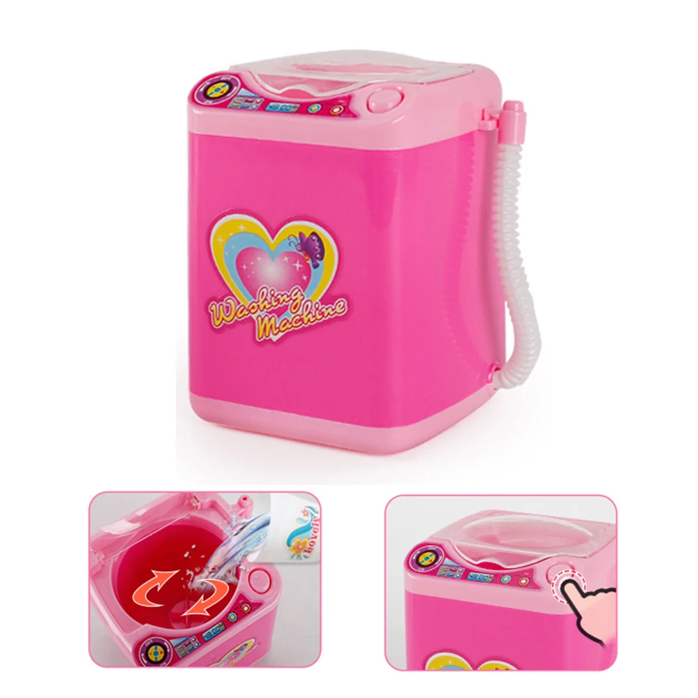 

Drop Ship Multi-functional Makeup Brush Cleaning Machine Cosmetic Powder Puff Washing Simulation Children Play Electric Washer