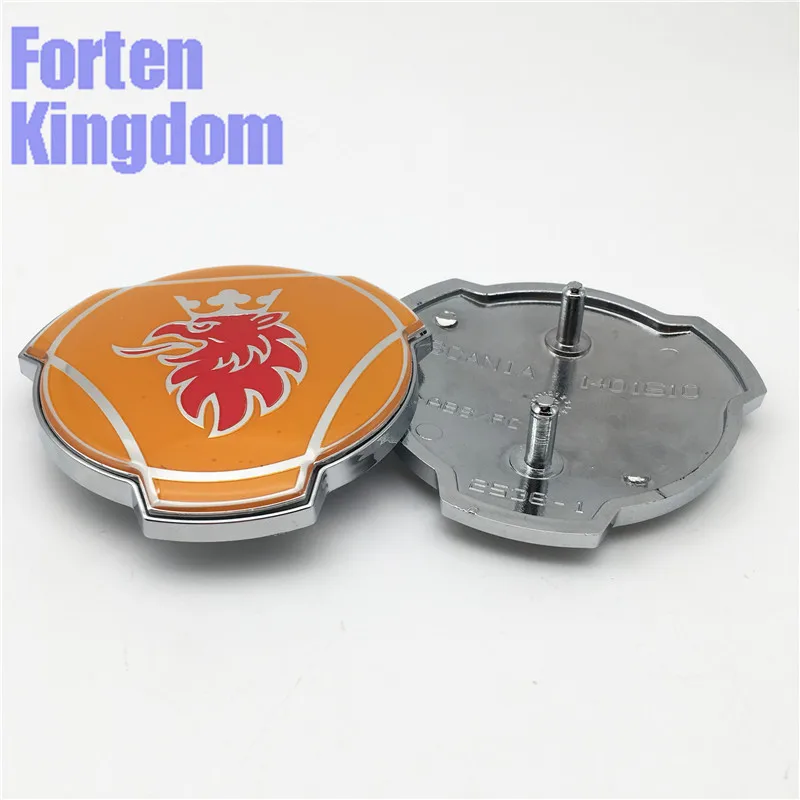 Forten Kingdom 1 шт. для Scania Custom оранжевый красный Грифон 80 мм ABS Грузовик Передняя решетка решетки капот значок эмблема 1401610