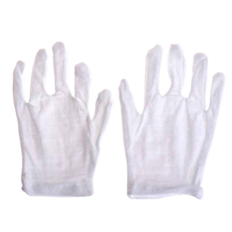 Kids Express White Etiquette Polyester Child Size Performance Costume Gloves Hot