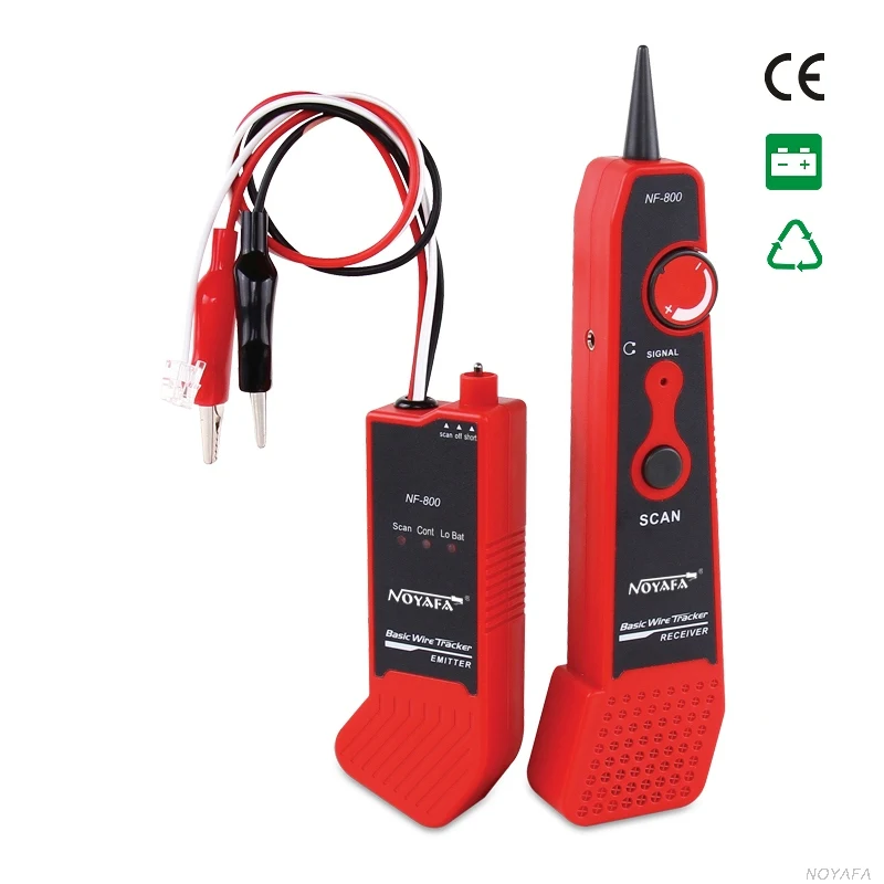  New NOYAFA NF-800 RJ11 RJ45 Telecom Dedicated Cable Tester Network Cable Finder Metal Cable Tester 