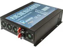 Off Grid 8000W Pure Sine Wave Power Inverter 12V 220V Solar Inverters Converters 12V/24V/48V to 120V/220V/240V For Refrigerator