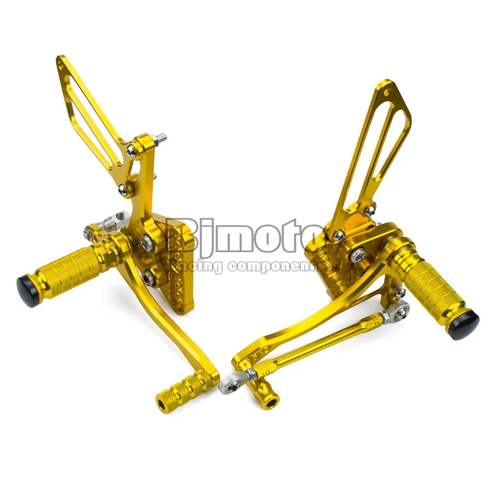 Bjmoto мотоциклетные Регулируемые задние наборы Rearset ног колышки для Suzuki gsx-r 1000 GSXR1000 2005 2006