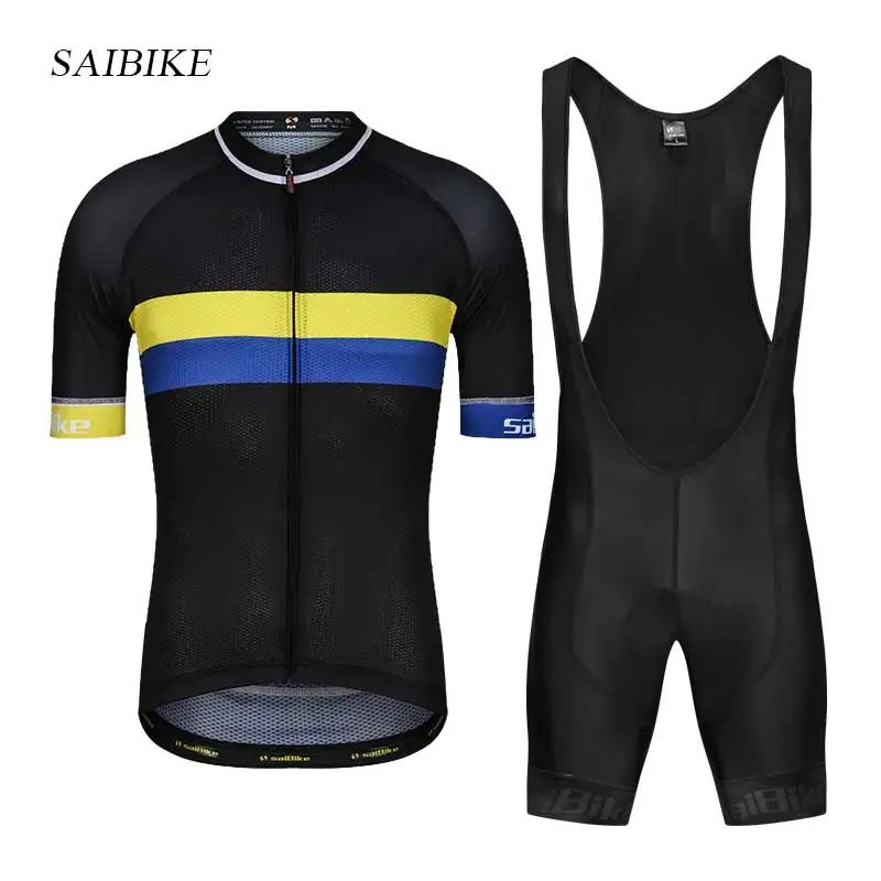 

saiBike Pro Men Cycling Jersey Set Breathable MTB Clothes Quick Dry Bicycle Summer Sportswear Bike Jerseys Ropa Ciclismo