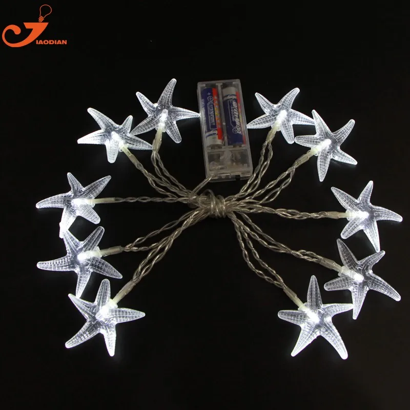 12pcs Lots Scallop Shells String Light Starfish Lighting Seashell 12pcs Lots Scallop Shells String Light Starfish Lighting Seashell Garland Decorative Beach Decorations Seagypsys 10 Pcs Bulb In Holiday From