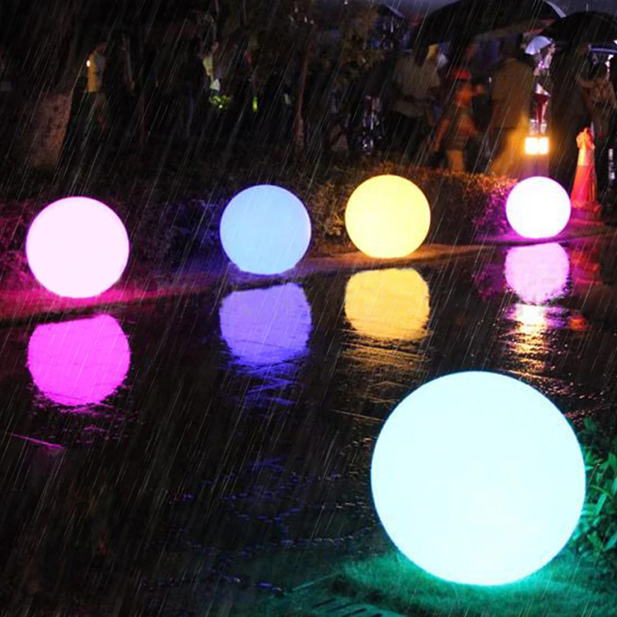 Thrisdar IP68 Светодиодный светильник для бассейна с подсветкой, плавающий светильник с дистанционным управлением, уличный садовый пейзаж, лужайка, RGB светящийся шар, светильник