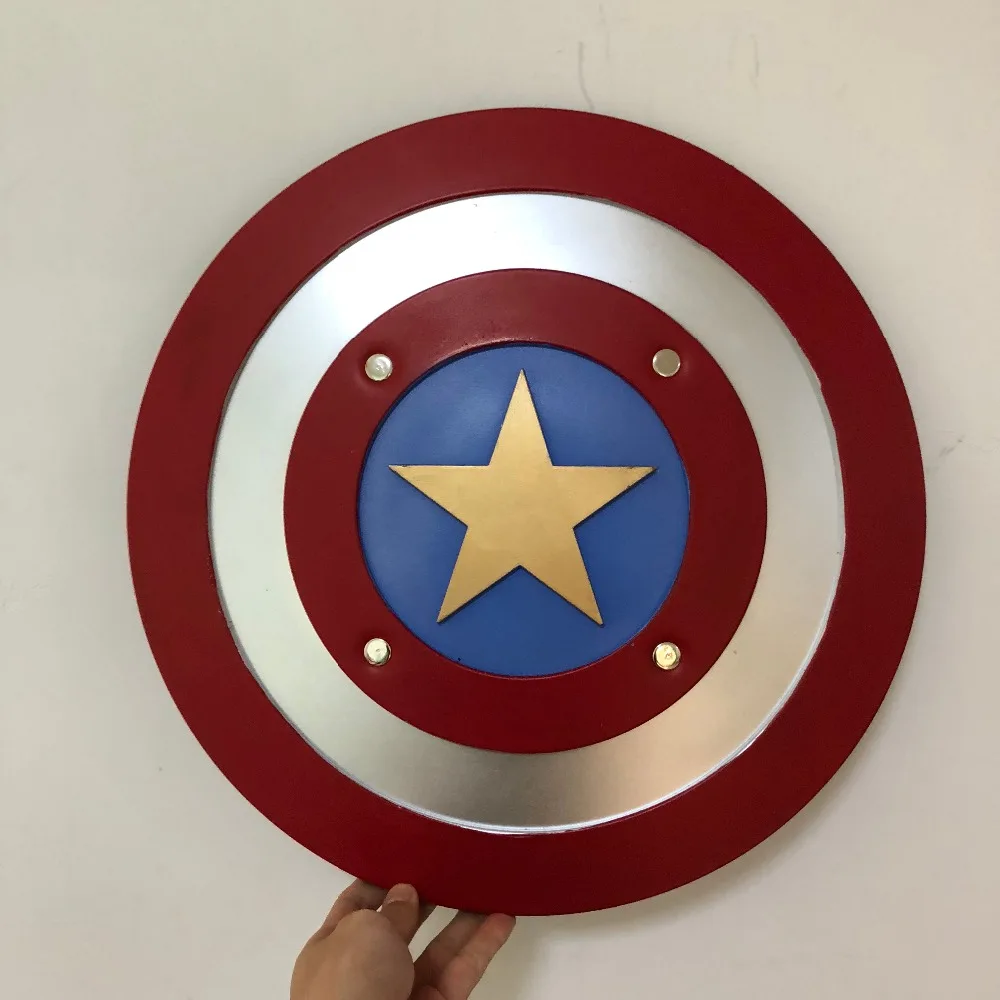 

1:1 Cosplay Captain America Justice Round Shield Movie Weapon Prop Role Play PU Action Figure Model Halloween Gift 44cm