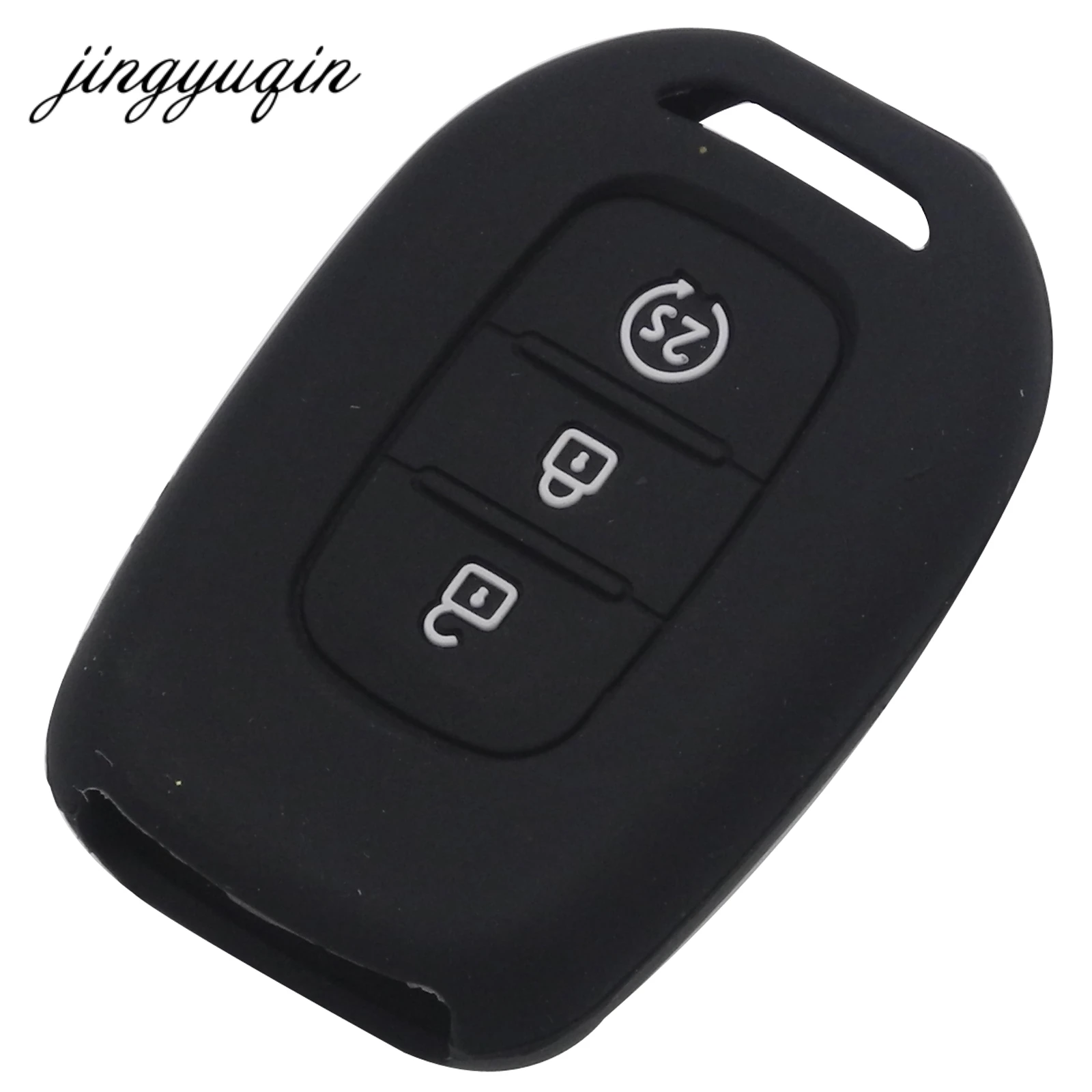 Чехол для ключа с 3 кнопками из силикона Renault Duster Sandero Logan Clio Captur Laguna Scenic|fob cover|remote