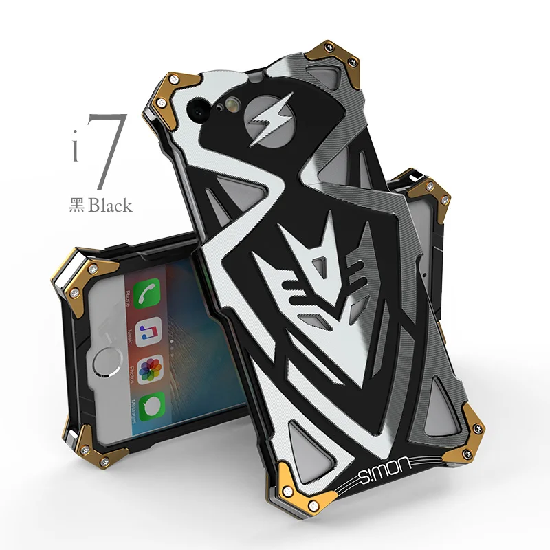 I7 plus case Original Design PUNK Armor Heavy Dust Metal Aluminum THOR IRONMAN phone case cover