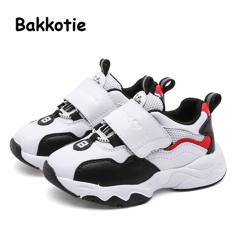 Bakkotie/Весенняя черная Брендовая обувь для девочек Детские повседневные кроссовки