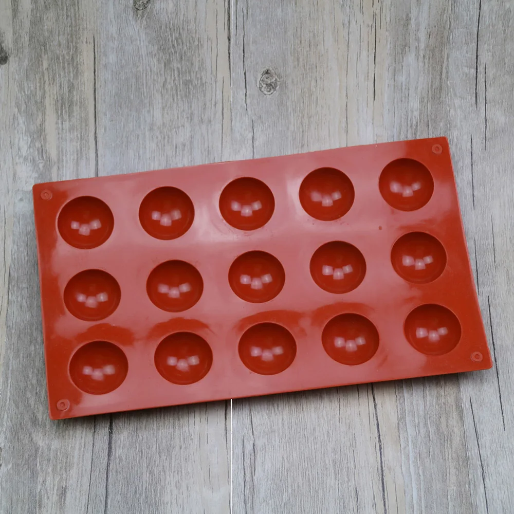Details about   Non-Stick 15/24 Cavity Mini Half Sphere Silicone Mold Ice Tray Baking Pan Moulds 