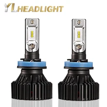 LARATH New Arrival T8 Car H8 LED Headlight Bulb 60W 8000LM 6500K ZES LED Headlight Bulb H4 H7 H11 H1 H3 9006 Auto Fog Light