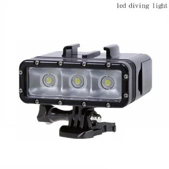 

Go Pro Diving flashLight lamp LED Flash Video Light For GoPro Hero 5 4/3+,SJCAM SJ4000 sj 4000 Xiaomi Yi 4k 2 camera accessories