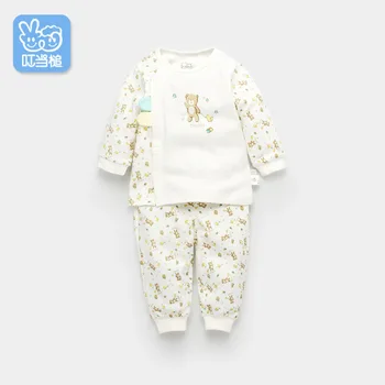 

Dinstry Spring Boys Girls Set Cartoon Print 0-2 Years Newborn suit