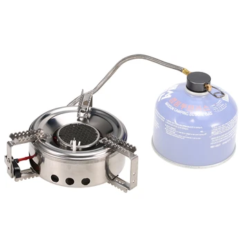 

Outdoor Camping Stove Hiking Cooking Big Power Windproof Gas Stove Head Butane Burner Infrared Heating Stove Split-Type 3500W