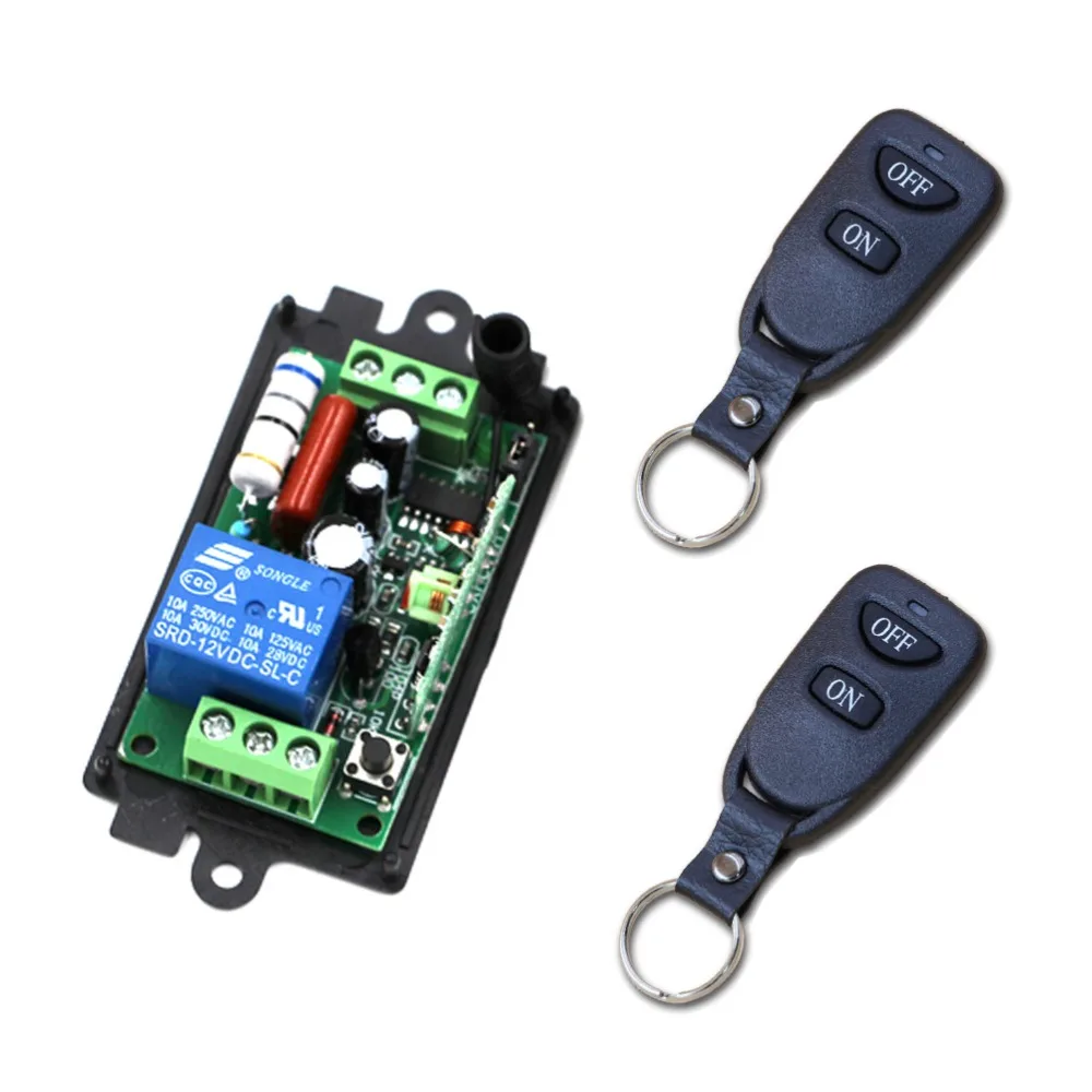 

AC110V 220V 1CH RF Wireless Remote Control Switch System Transmitter and Receiver Universal Gate Remote Control Hot Sale