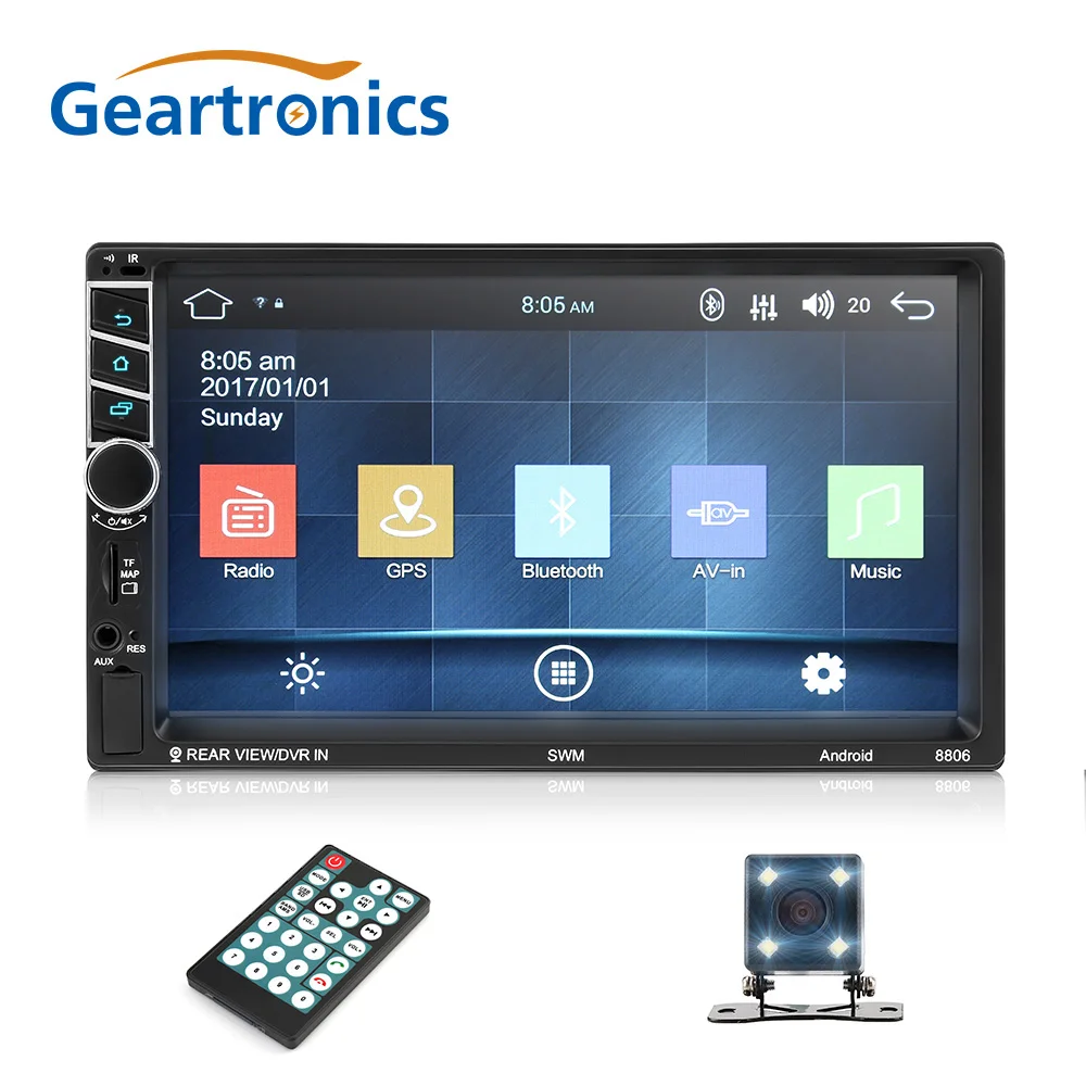 2Din Android 7 1 inch Car Radio font b GPS b font Navigation Quad Core Multimedia