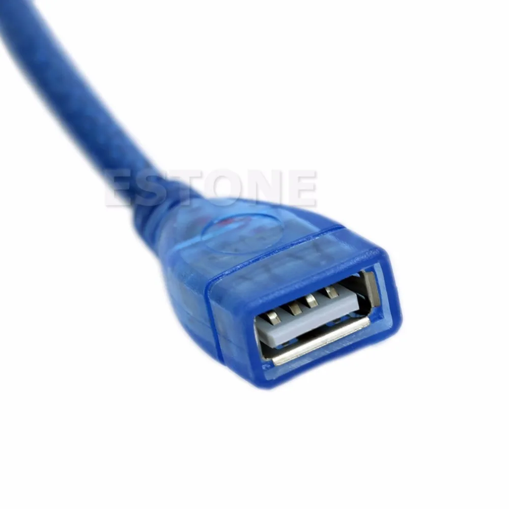 Удлинитель кабеля CLaptop длиной 30 см USB 2 0 A Мама папа синий|Кабели USB| |