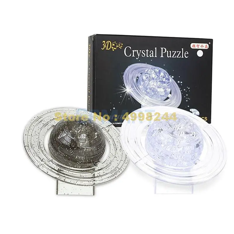 

40pcs astronomy saturn diy 3d crystal puzzle creative learning jigsaw Toy