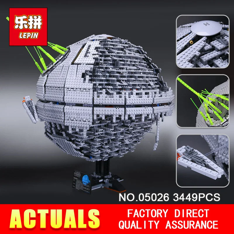 LEPIN 05026 Star Children Gifts Wars 3449Pcs Death The second generation Star Building Block Bricks Toys Compatible with 10143 bela 10464 star wars death star final duel bricks building block compatible with lepin