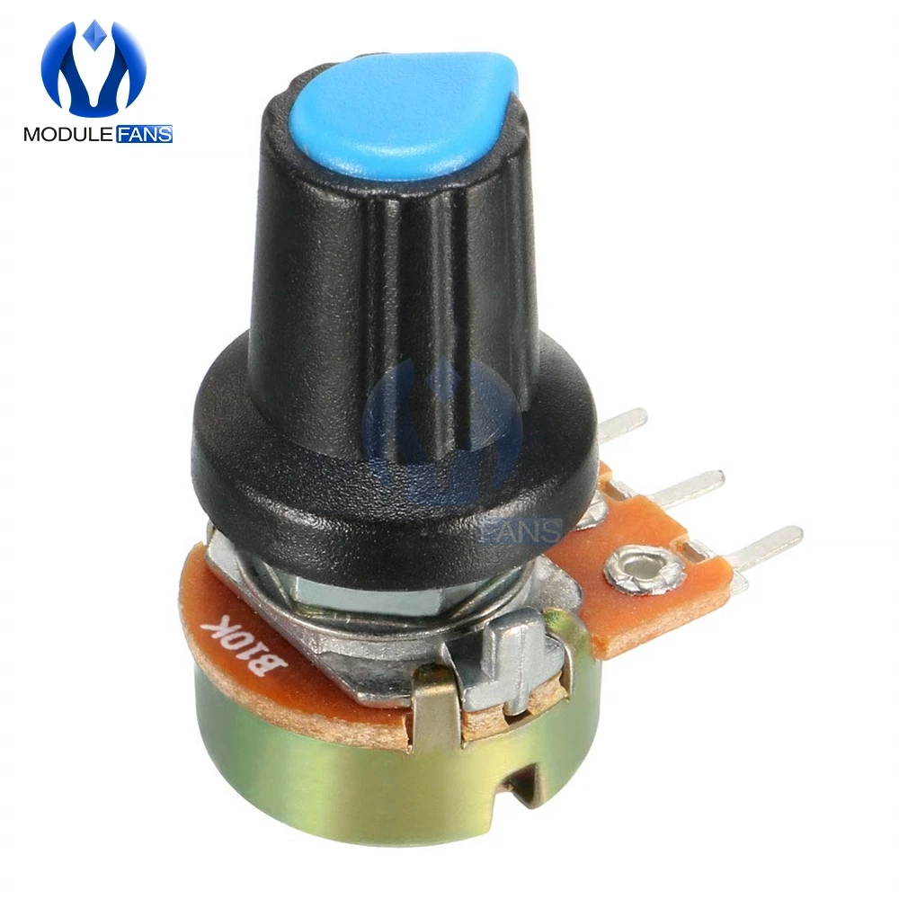5PCS AG2 A-2 WH148 Linear Taper Rotary Potentiometer With Knob Cap