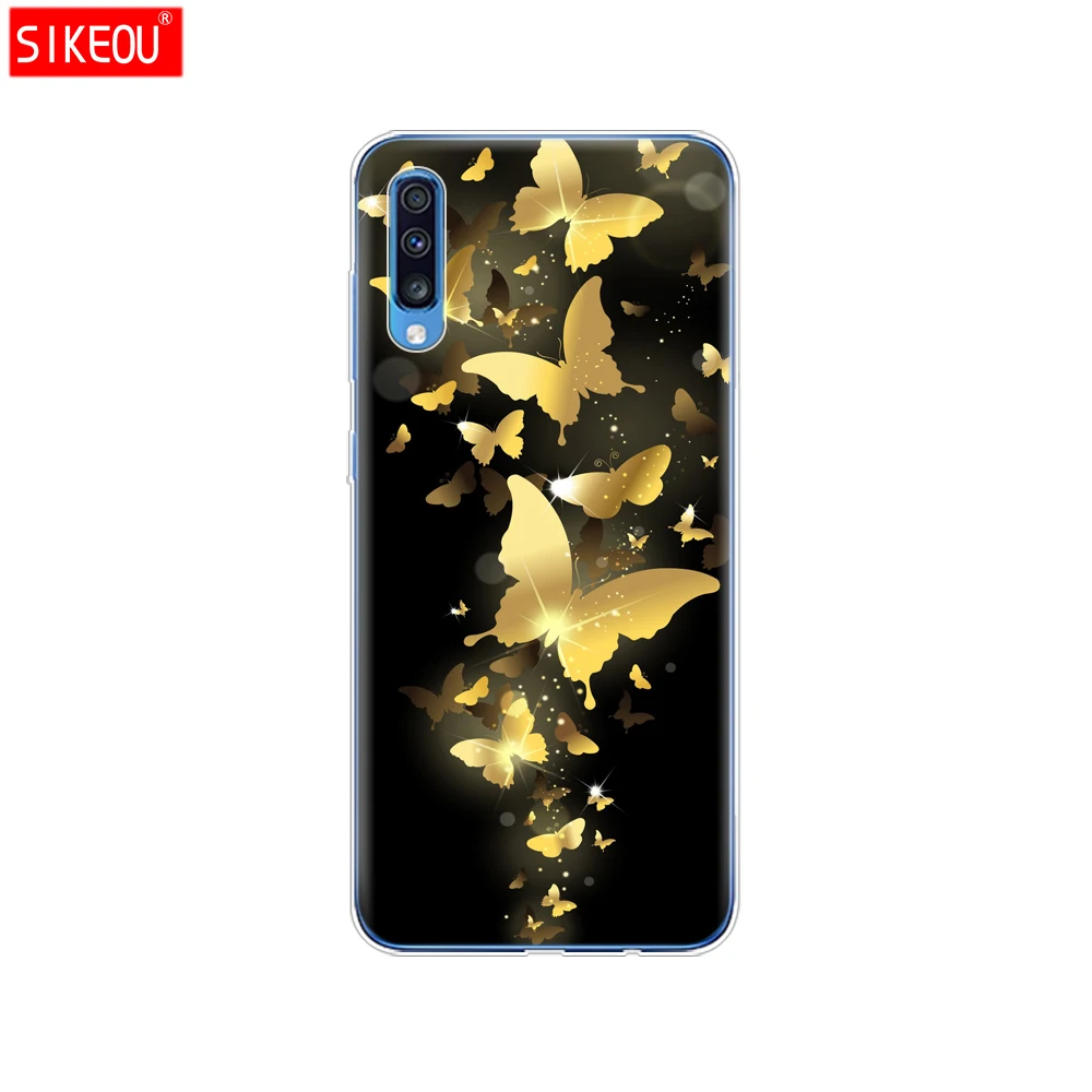 For Samsung A70 Case Soft TPU Phone Back Cover For Samsung Galaxy A70 silicon Cases Coque Capa A 70 A705 A705F bumper Cat - Цвет: 12066