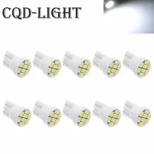 CQD-светильник 10 шт. белый 1206/3020 smd T10 8 smd 8smd 8led led 194 168 192 W5W супер яркий Автомобильный светодиодный светильник ing Клин