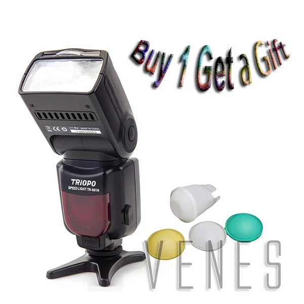 Special Offer buy 1 get 1 gift!!!! TR-981 High-Speed Flash Speedlite 1/8000 work For Nikon D810A D7200 D5500 D750 D810 D5300