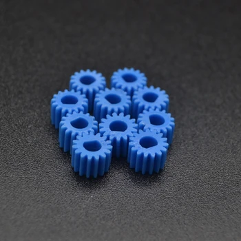 

10pcs M0.5 Blue Plastic D-Shape Hole Gear 4mm For Gear Motor Model DIY